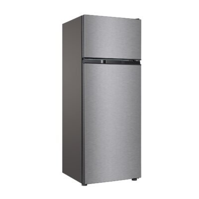 TCL Fridge 207lts F270TM Top-Mount Double Door Dark Silver Refrigerator